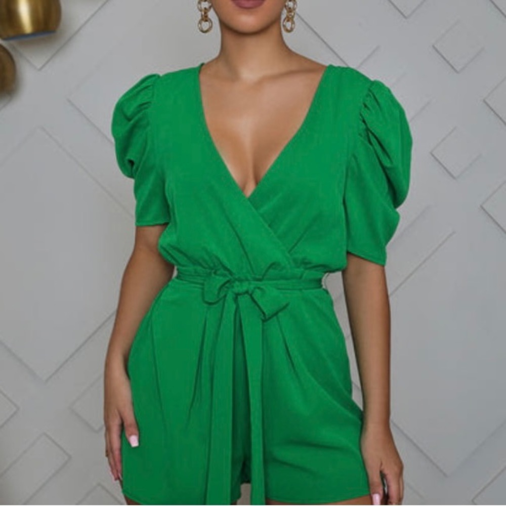 Lilly’s Kloset Emerald Green Romper